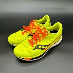 Size 11.5 - Saucony Endorphin Speed Neon Yellow Bright Orange